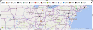 Power BI maps USA