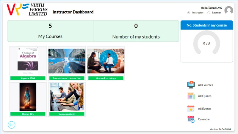 Course management system