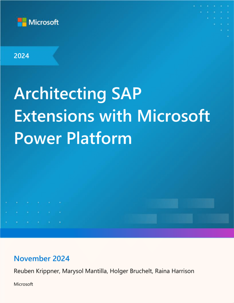 SAP integration Microsoft Power Platform SAP extensions Power Platform tools automation Clean Core security governance SAP migration Power Platform connectivity SAP migration patterns